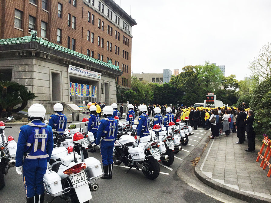 愛知県庁春の交通安全運動出発式